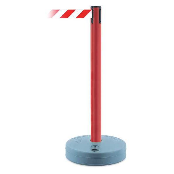 Barrier Post with Belt, 37-3/4 In. H