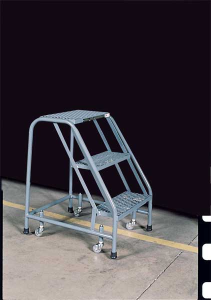 30 in H Steel Rolling Step, 3 Steps