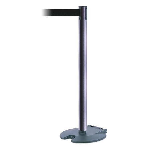 Barrier Post w/ Belt, 39 In. H, Cast Iron