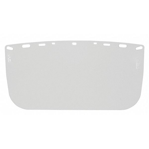 Hard Hat Clear Visor, Flat, Polyester