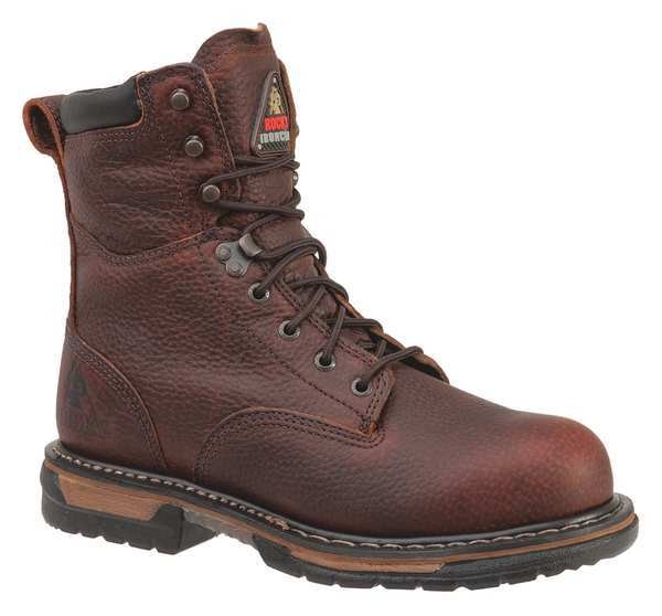 Size 13 W Men's 8 in Work Boot Steel Work Boot, Brown