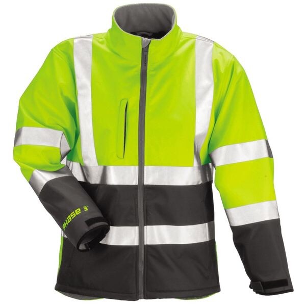 Phase 3 Breathable Rain Jacket, Hi-Vis Ylw/Green, L