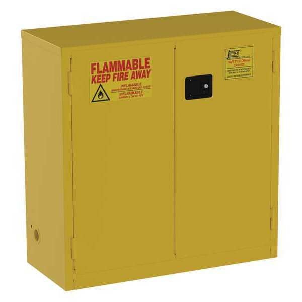 Cabinet, 2-Dr, 30 gal, Flammable, 18x44x43