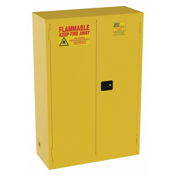 Cabinet, 2-Dr, 45 gal., Flammable, 18 x 65 x 43