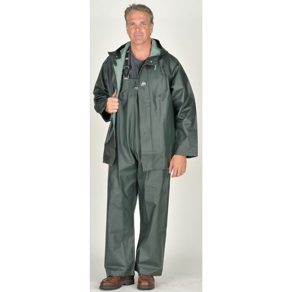 Rain Jacket with Hood, Green, XL