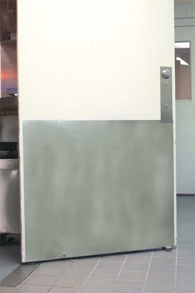 Door Protection Plate, 34Hx46W, SS