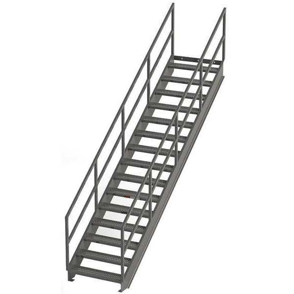 Industrial Stairway, 15 Steps, 112
