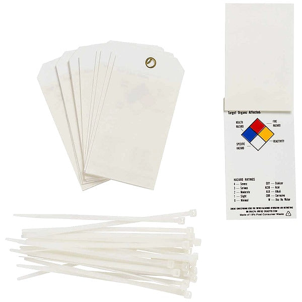 Tag, Polyester, Chemical Hazard, PK25