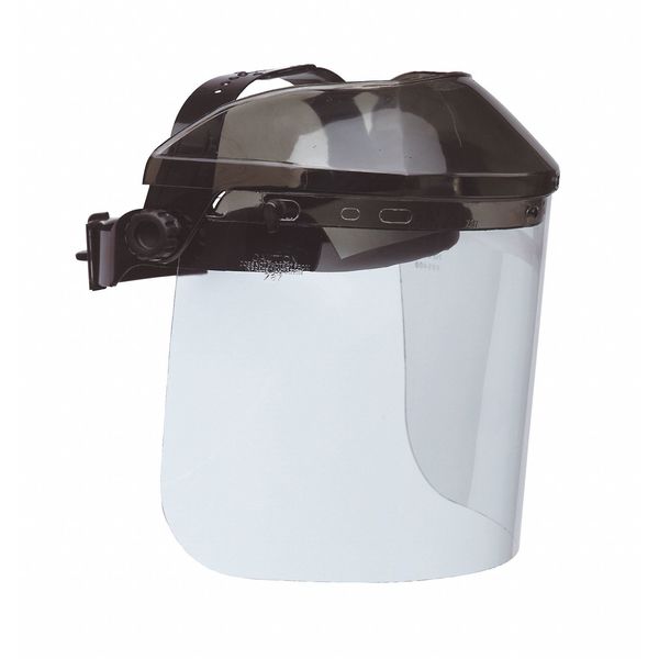 Faceshield Visor, Acetate, Clr, 7x16-3/4in