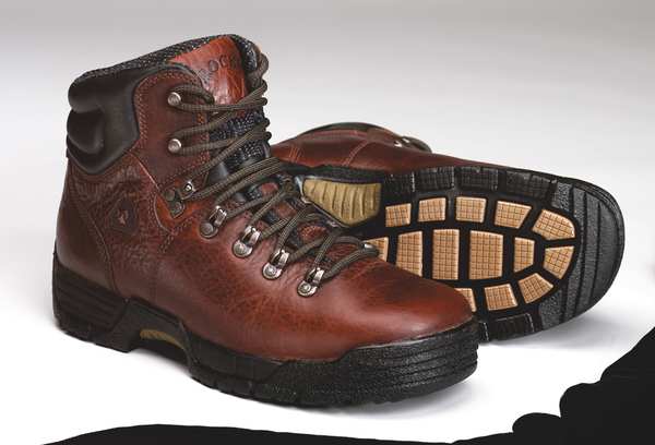 Size 8 Men's 6 in Work Boot Steel Work Boot, Dark Brown