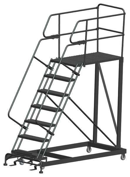 Roll Work Platform, Steel, Single, 70 In.H