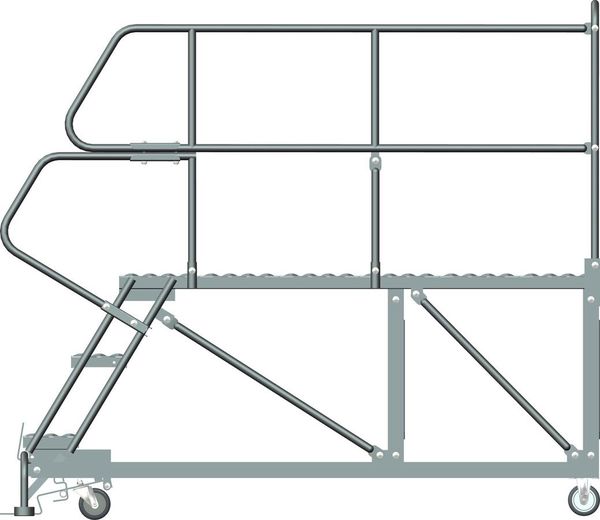 Roll Work Platform, Steel, Single, 30 In.H