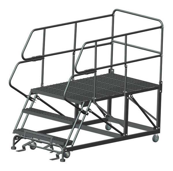 Roll Work Platform, Steel, Single, 30 In.H
