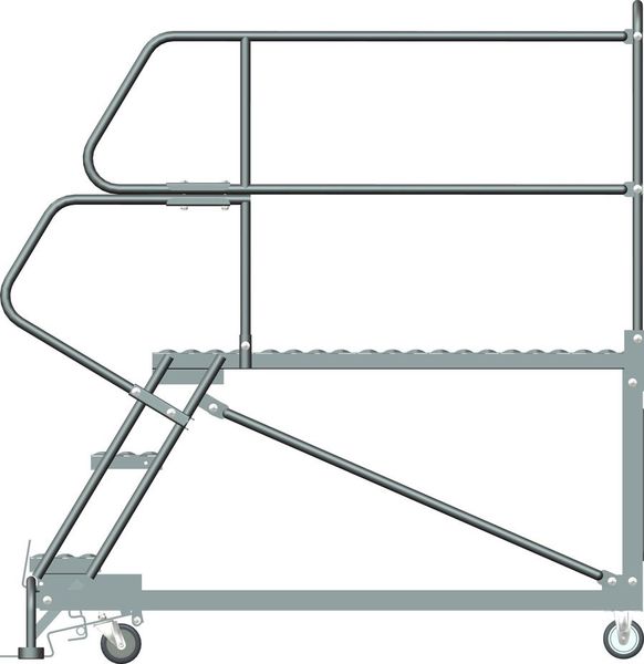 Roll Work Platform, Steel, Single, 30 In.H