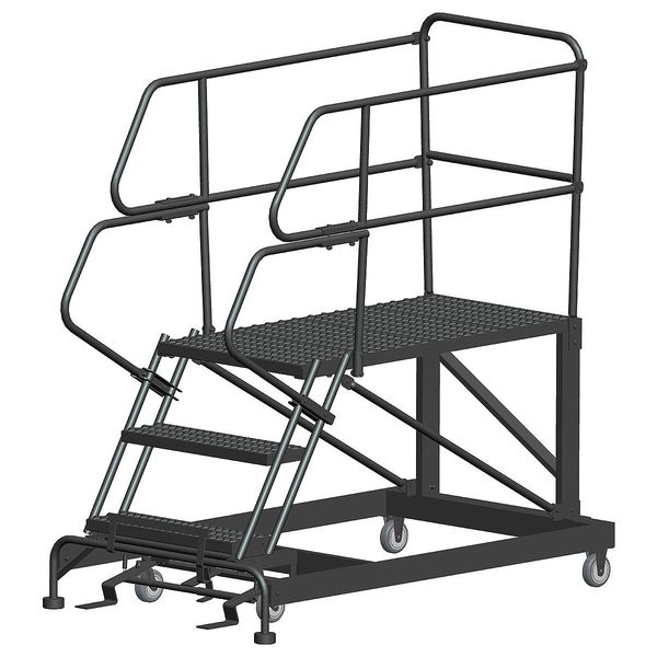 Roll Work Platform, Steel, Single, 30 In.H
