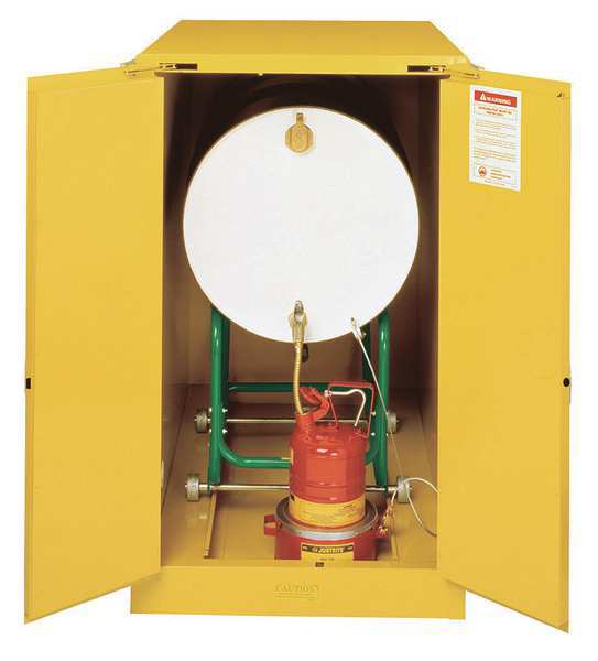 Sure-Grip EX Flammable Cabinet, Horizontal, 55 gal., Yellow