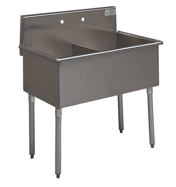 24 1/2 in W x 36 in L x 41 in H, Floor Mount, Utility Sink
