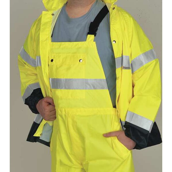 Breathable Bib Pants, Hi-Vis Yellow, XL