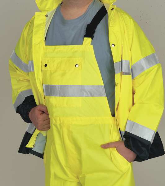 Breathable Bib Pants, Hi-Vis Yellow, 2X
