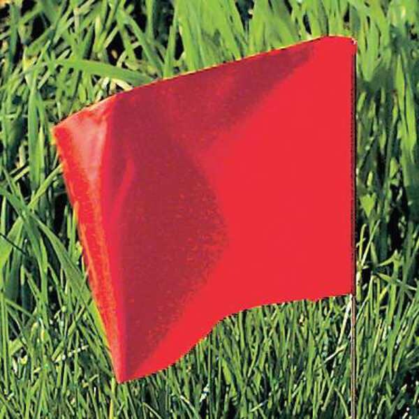 Marking Flag, Red, Blank, PVC, PK100
