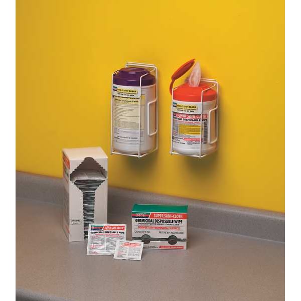 Disinfecting Wipes, White, Packet, Hard, Non Porous Surfaces, 50 Wipes, 11-1/2 in x 11-3/4 in
