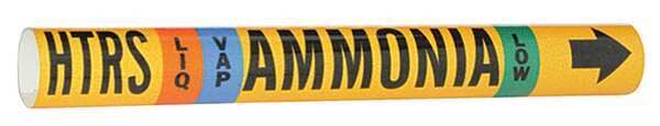 Pipe Marker, HTRS Amonia, 2-1/2-7-7/8