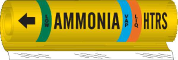 Pipe Marker, HTRS Amonia, 2-1/2-7-7/8