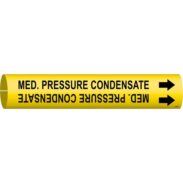 Pipe Marker, Med. Pressure Condensate, Yel, 4094-B
