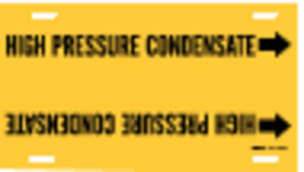 Pipe Marker, High Pressure Condensate, Yel, 4076-F