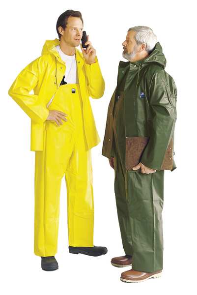 Rain Jacket with Hood, Green, 2XL
