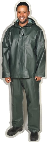 Rain Jacket with Hood, Green, M
