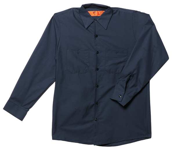 Long Sleeved Shirt, Blue, 65 per PET/35 per Ctn, M