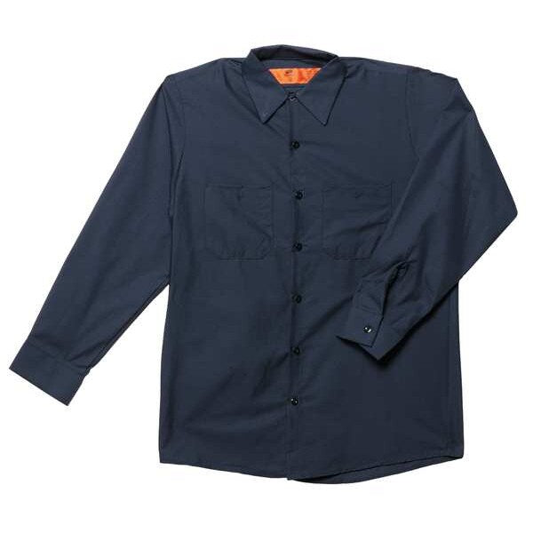 Long Sleeved Shirt, Nvy, 65 per PET/35 per Ctn, 2XL