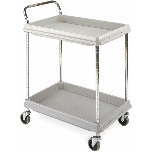 Polymer Utility Cart, 2 Shelves, 400 lb