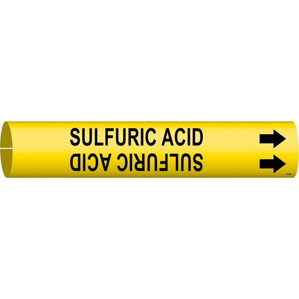 Pipe Markr, Sulfuric Acid, 1-1/2to2-3/8 In, 4136-B