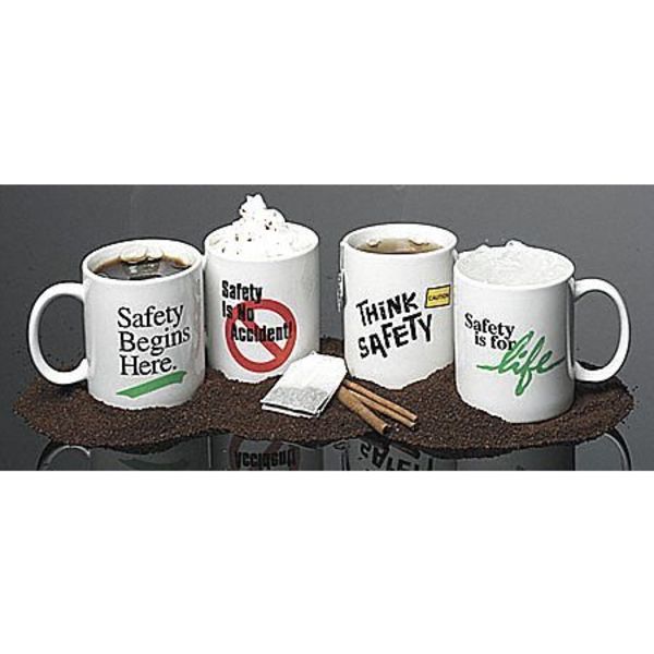 Coffee Mug, Safety For Life, White, 11oz
