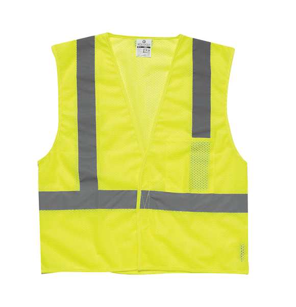 3XL Class 2 High Visibility Vest, Lime
