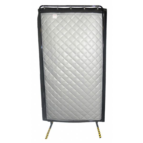 Acoustic Screen, Modular, Gray, 4-1/2 x8ft.