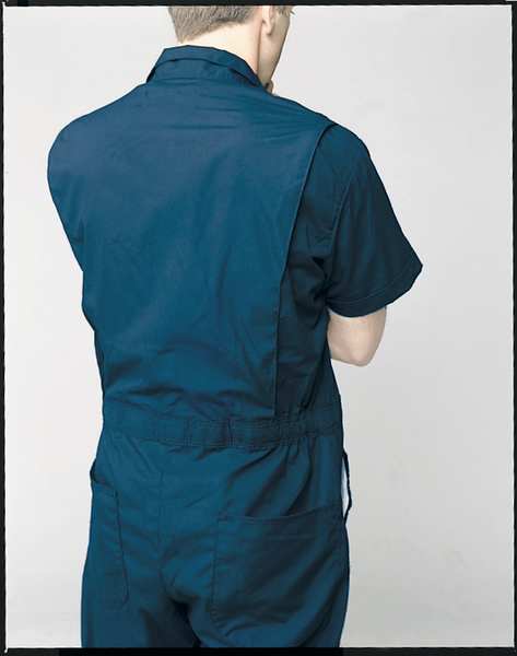 Short Sleeve Coverall, 42 to 44In., Navy