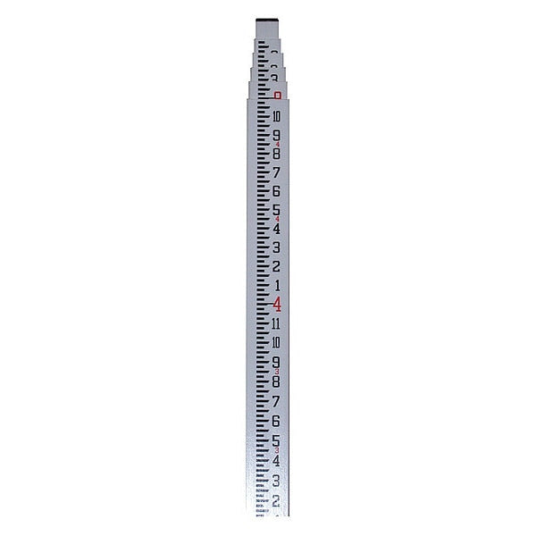 Leveling Rod, 5 Sections, Fiberglass