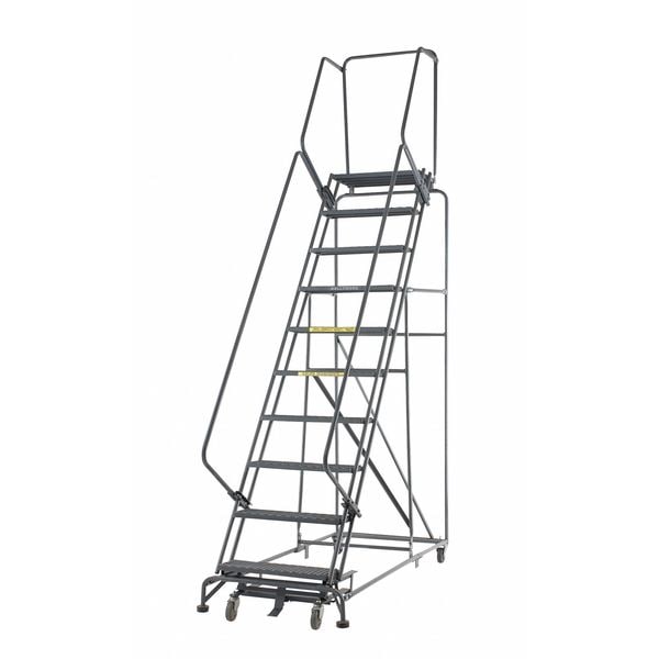 153 in H Steel Stock Picking Rolling Ladder, 12 Steps
