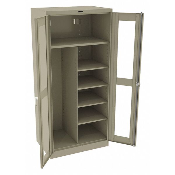 22 ga. ga. Steel Storage Cabinet, 36 in W, 78 in H, Stationary