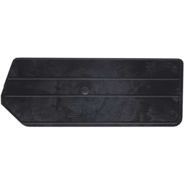 Plastic Divider, Black, 7 in L, 2 3/4 in W, 2 3/4 in H