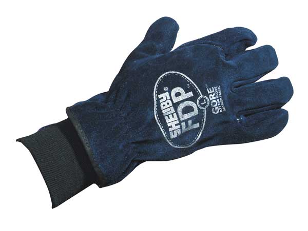 Firefighters Gloves, L, Cowhide Lthr, PR