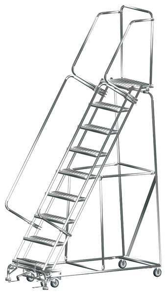 Lockstep Roll Ladder, T304 Steel, 90 in.H