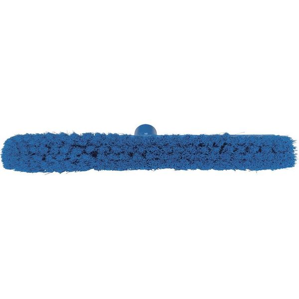 2 x 16 in Sweep Face Broom Head, Soft, Synthetic, Blue