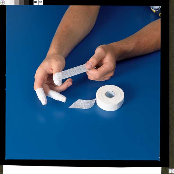 Safety Tape, White, 1 In. W, 30 yd. L, PK12