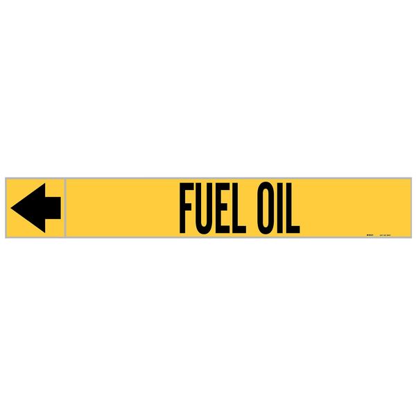 Pipe Marker, Fuel Oil, 1 In.H
