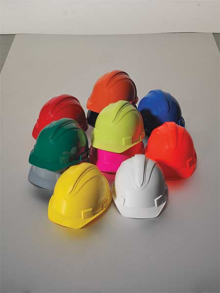 Front Brim Hard Hat, Type 1, Class E, Ratchet (4-Point), Neon Pink
