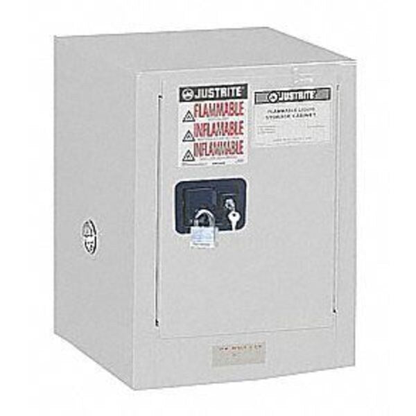 Flammable Safety Cabinet, 12 gal., White